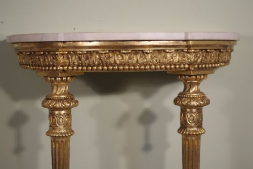 ENGLISH GILT CONSOLE TABLE - ADDITIONAL PHOTO 3