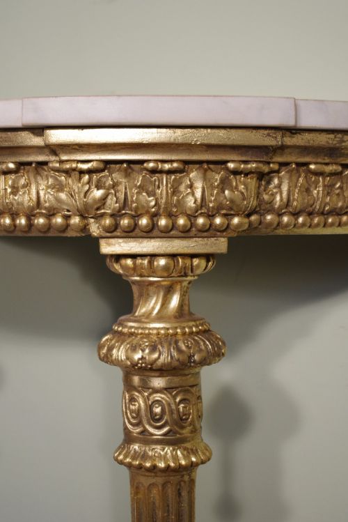 ENGLISH GILT CONSOLE TABLE - ADDITIONAL PHOTO 5