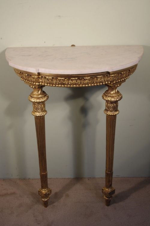 ENGLISH GILT CONSOLE TABLE - ADDITIONAL PHOTO 7