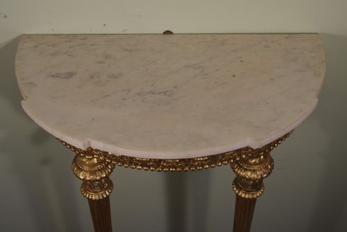 ENGLISH GILT CONSOLE TABLE - ADDITIONAL PHOTO 8