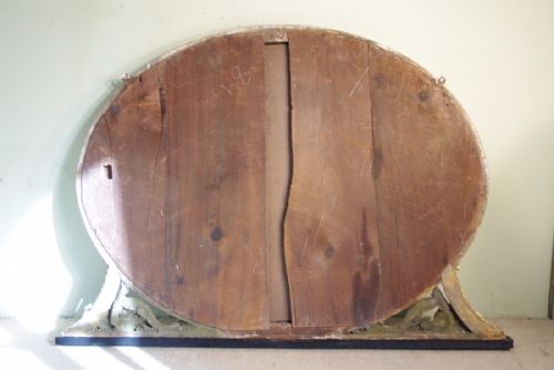 ENGLISH GILT OVAL DOLPHIN OVERMANTLE MIRROR - ADDITIONAL PHOTO 10