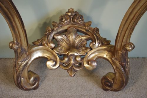 19TH CENTURY FRENCH GILT CONSOLE TABLE - ADDITIONAL PHOTO 4