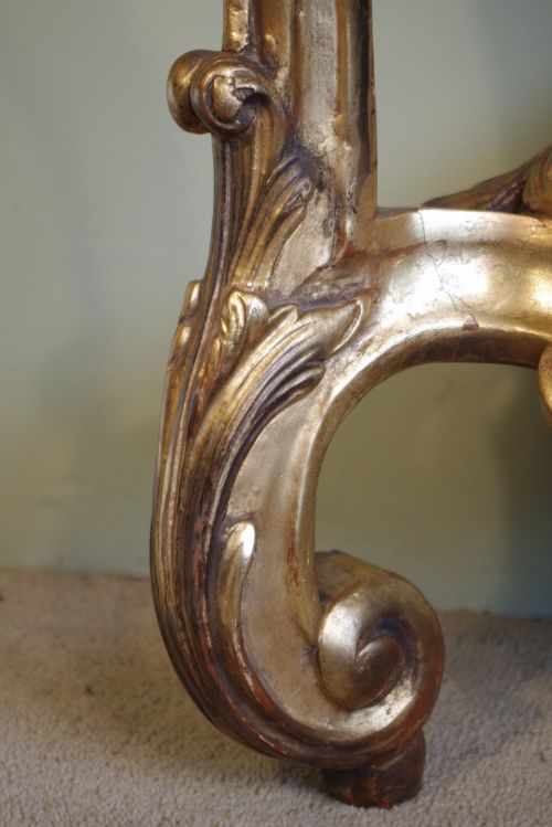19TH CENTURY FRENCH GILT CONSOLE TABLE - ADDITIONAL PHOTO 11