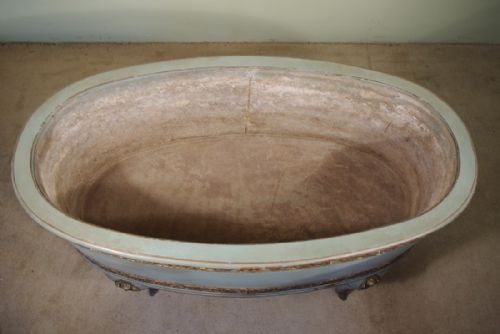 PAINTED AND GILT METAL MOUNTED JARDINIEREWINE COOLER - ADDITIONAL PHOTO 10