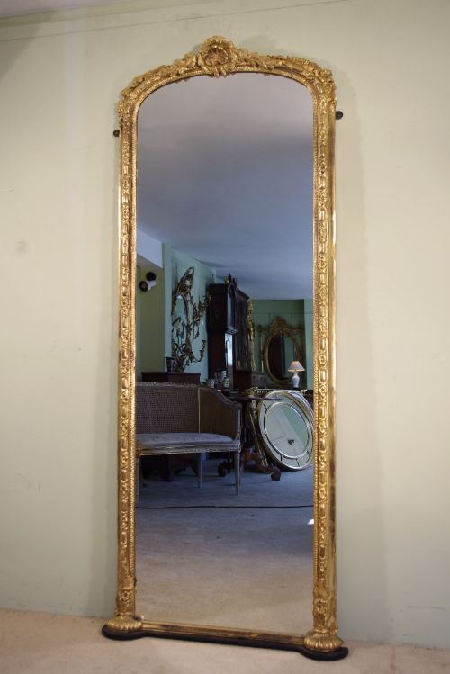 victorian gilt pier mirror - CATEGORY: ANTIQUE MIRRORS - DATED 1880