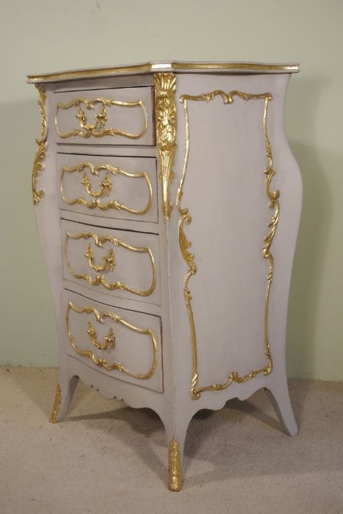 PAIR OF FRENCH PAINTED AND PARCELGILT BEDSIDE CABINETS - ADDITIONAL PHOTO 5