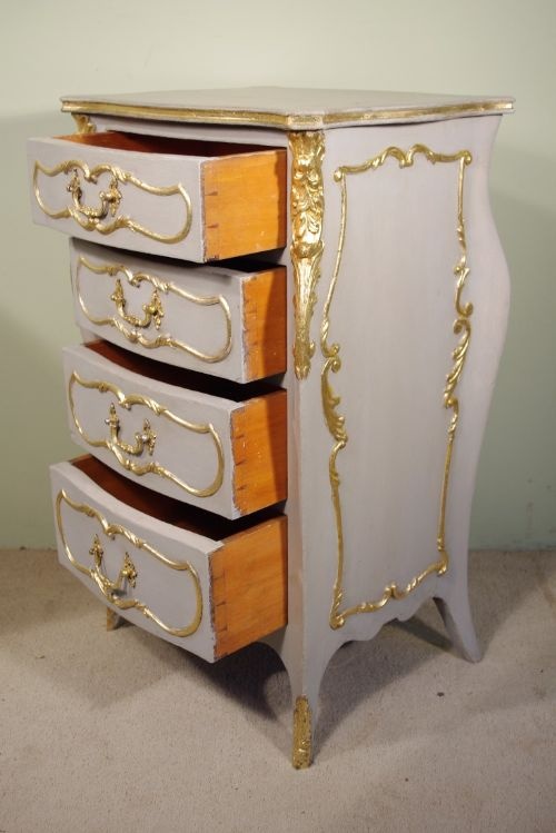 PAIR OF FRENCH PAINTED AND PARCELGILT BEDSIDE CABINETS - ADDITIONAL PHOTO 9