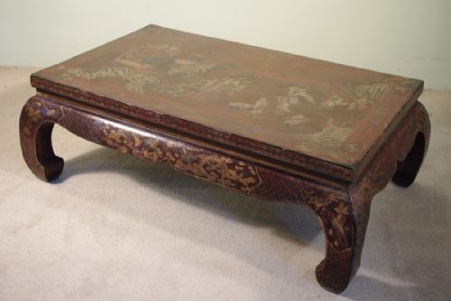 CHINESE LACQUER OPIUMCOFFEE TABLE - ADDITIONAL PHOTO 2