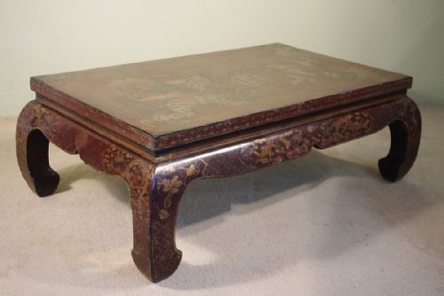 CHINESE LACQUER OPIUMCOFFEE TABLE - ADDITIONAL PHOTO 3
