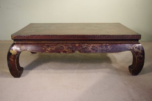 CHINESE LACQUER OPIUMCOFFEE TABLE - ADDITIONAL PHOTO 4