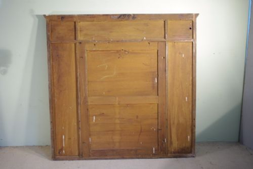 ENGLISH EDWARDIAN PAINTED SECTIONAL LARGE OVERMANTLE MIRROR - ADDITIONAL PHOTO 11