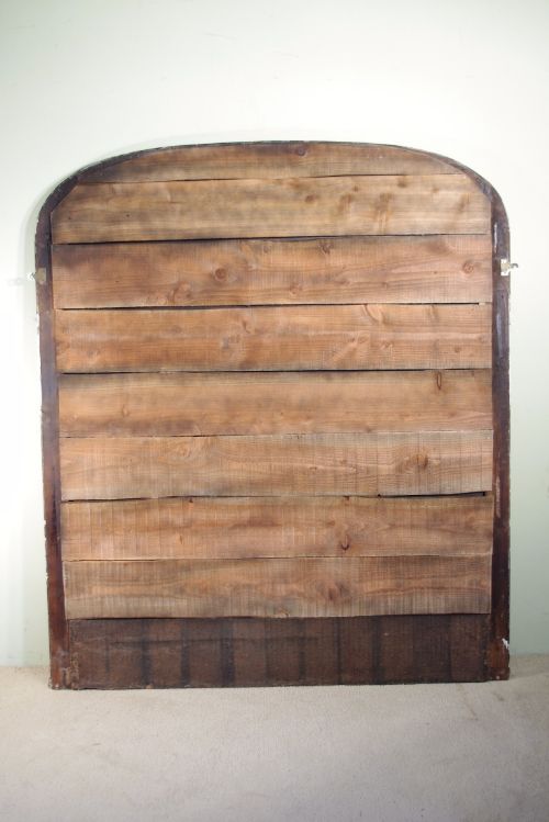 LARGE EBONISED AND PARCELGILT ARCH TOP OVERMANTLE MIRROR - ADDITIONAL PHOTO 7