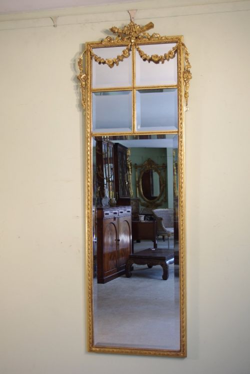english victorian gilt pier mirror - CATEGORY: ANTIQUE MIRRORS - DATED 1880