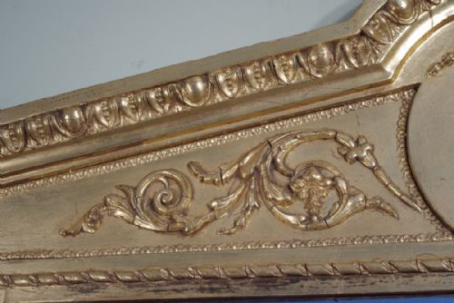 LARGE GILT NEOCLASSICAL OVERMANTLE MIRROR - ADDITIONAL PHOTO 7