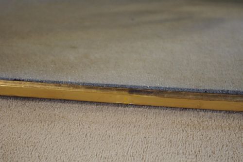VICTORIAN GILT LOW OVERMANTLE MIRROR - ADDITIONAL PHOTO 14