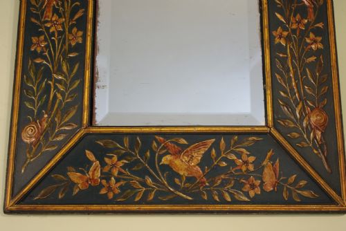 PAINTED AND PARCELGILT WALL MIRROR - ADDITIONAL PHOTO 2