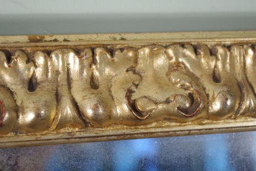 LARGE GILT OVERMANTLEWALL MIRROR - ADDITIONAL PHOTO 6