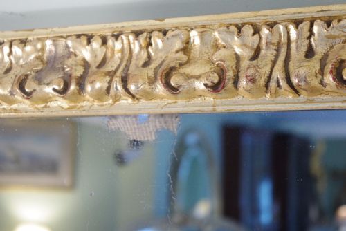 LARGE GILT OVERMANTLEWALL MIRROR - ADDITIONAL PHOTO 10