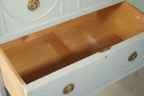 PAINTED TALL SIX DRAWER CHEST - ADDITIONAL PHOTO 8