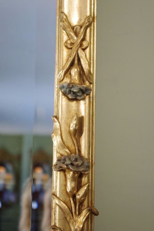 LARGE FRENCH GILT ART NOUVEAU OVERMANTLEWALL MIRROR - ADDITIONAL PHOTO 14