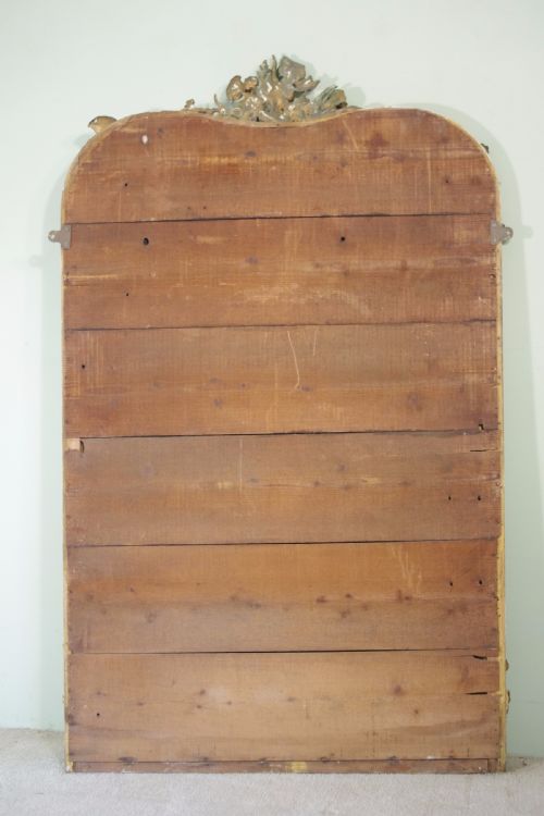 LARGE FRENCH GILT ART NOUVEAU OVERMANTLEWALL MIRROR - ADDITIONAL PHOTO 15