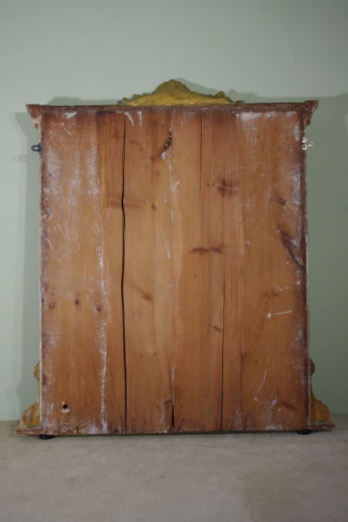 19TH CENTURY ENGLISH GILT LARGE OVERMANTLE MIRROR - ADDITIONAL PHOTO 8