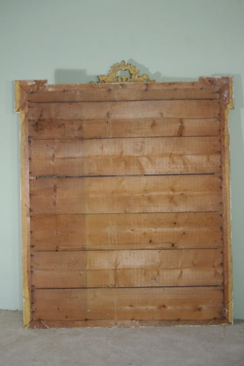 FRENCH GILT LOUIS XVI STYLE LARGE OVERMANTLEWALL MIRROR - ADDITIONAL PHOTO 10