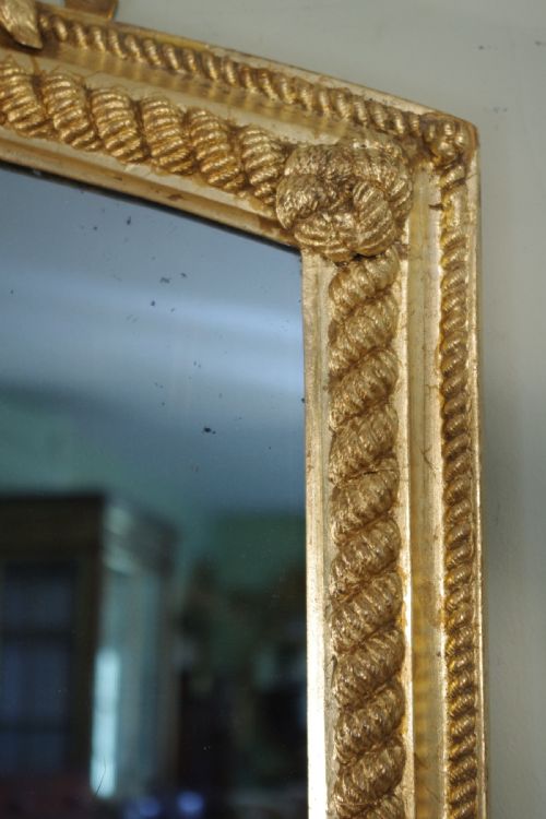 ENGLISH VICTORIAN GILT LARGE 'ROPE TWIST' OVERMANTLE MIRROR - ADDITIONAL PHOTO 10