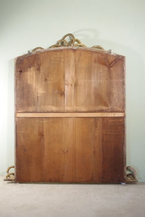 ENGLISH VICTORIAN GILT LARGE 'ROPE TWIST' OVERMANTLE MIRROR - ADDITIONAL PHOTO 11