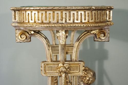 19TH CENTURY PAINTED AND PARCELGILT CHERUBPUTTO JARDENIEREPLANTER - ADDITIONAL PHOTO 6