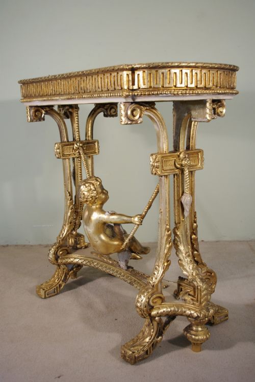 19TH CENTURY PAINTED AND PARCELGILT CHERUBPUTTO JARDENIEREPLANTER - ADDITIONAL PHOTO 12