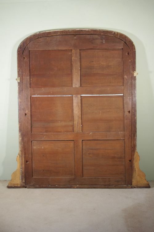19TH CENTURY ENGLISH GILT LARGE ARCH TOP OVERMANTLE MIRROR - ADDITIONAL PHOTO 10