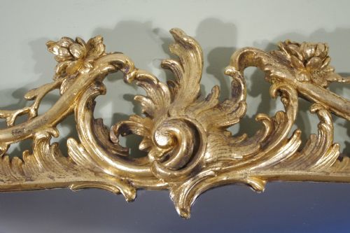 19TH CENTURY ENGLISH GILT LARGE OVERMANTLE MIRROR - ADDITIONAL PHOTO 8