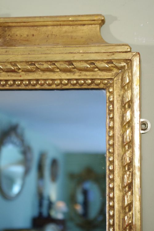 FRENCH LARGE GILT OVERMANTLEWALL MIRROR - ADDITIONAL PHOTO 3