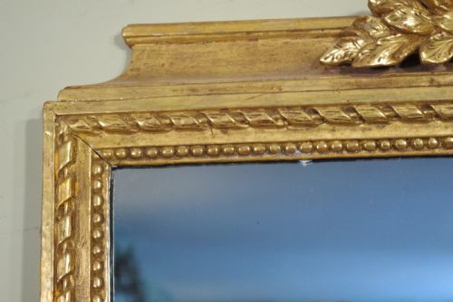 FRENCH LARGE GILT OVERMANTLEWALL MIRROR - ADDITIONAL PHOTO 4
