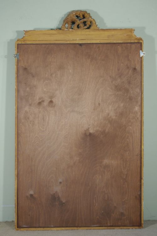 FRENCH LARGE GILT OVERMANTLEWALL MIRROR - ADDITIONAL PHOTO 6