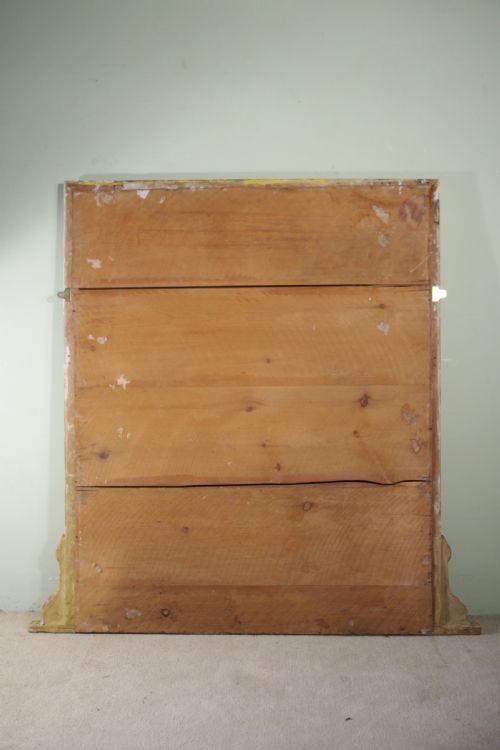 GILT LARGE OVERMANTLE MIRROR - ADDITIONAL PHOTO 9