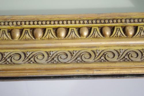 19TH CENTURY ENGLISH GILT LARGE OVERMANTLE MIRROR - ADDITIONAL PHOTO 7