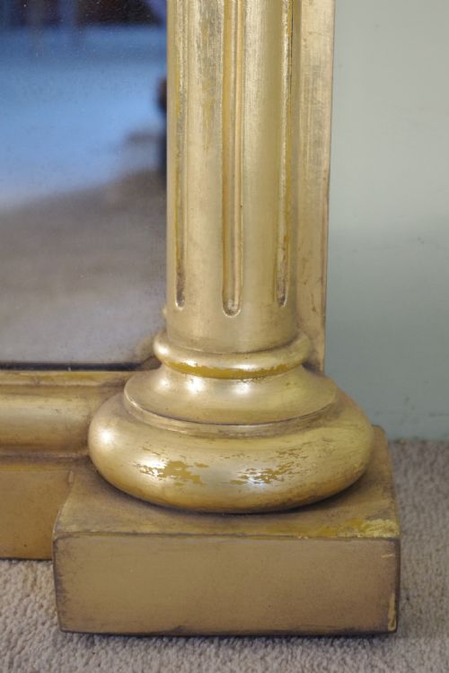 ENGLISH VICTORIAN GILT LARGE OVERMANTLE MIRROR - ADDITIONAL PHOTO 7