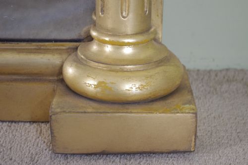 ENGLISH VICTORIAN GILT LARGE OVERMANTLE MIRROR - ADDITIONAL PHOTO 8
