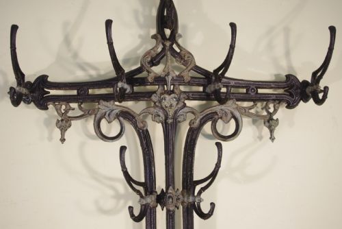 ART NOUVEAU CAST IRON HALL STAND - ADDITIONAL PHOTO 5