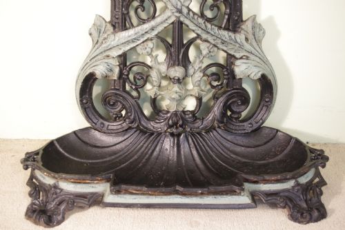 ART NOUVEAU CAST IRON HALL STAND - ADDITIONAL PHOTO 7