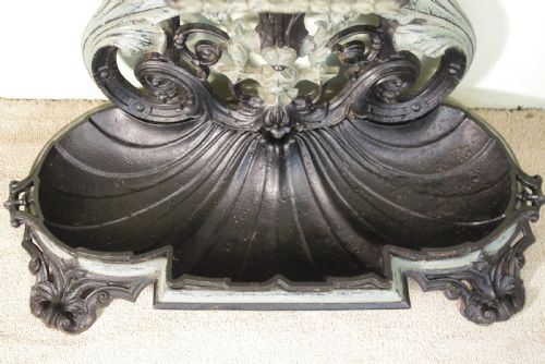 ART NOUVEAU CAST IRON HALL STAND - ADDITIONAL PHOTO 9