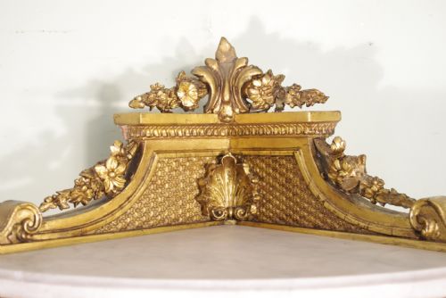 19TH CENTURY GILT CORNER WHATNOTDISPLAY STAND - ADDITIONAL PHOTO 8