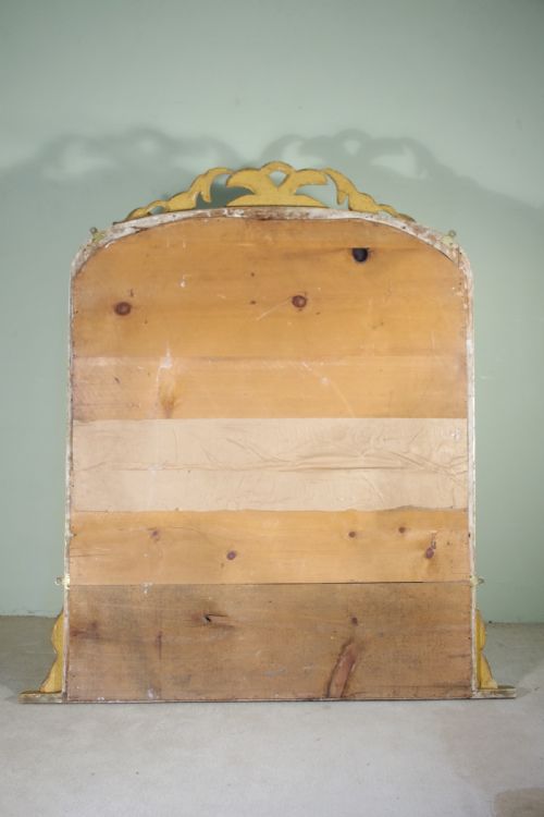 LARGE GILTGILTWOOD ARCH TOP OVERMANTLE MIRROR - ADDITIONAL PHOTO 7