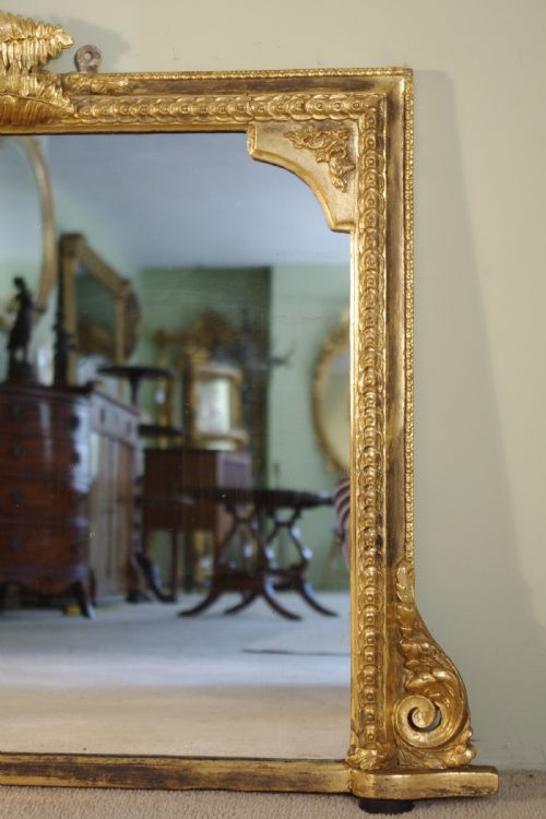 VICTORIAN GILT OVERMANTLE MIRROR - ADDITIONAL PHOTO 1