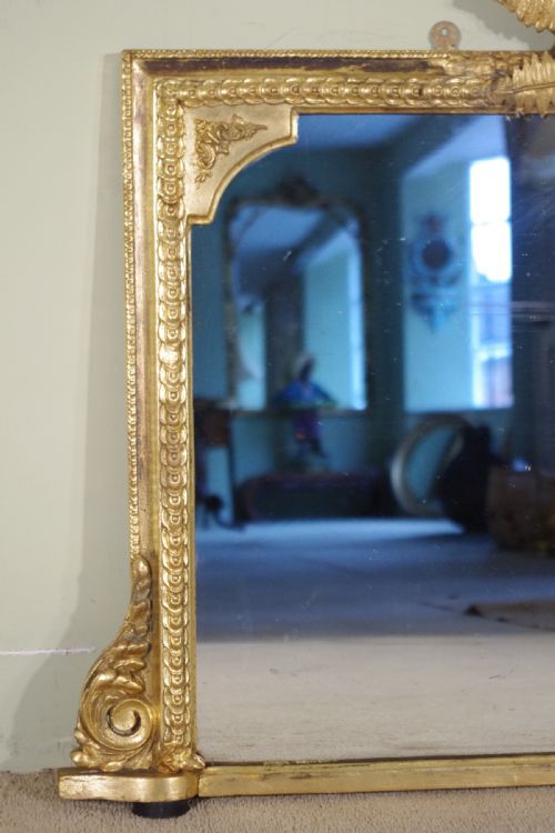 VICTORIAN GILT OVERMANTLE MIRROR - ADDITIONAL PHOTO 2