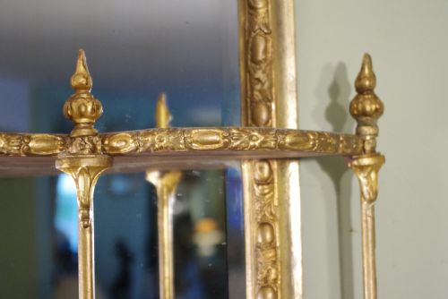 ENGLISH VICTORIAN GILT MIRRORED WALL DISPLAY SHELVESBRACKETS - ADDITIONAL PHOTO 6