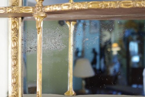 ENGLISH VICTORIAN GILT MIRRORED WALL DISPLAY SHELVESBRACKETS - ADDITIONAL PHOTO 9
