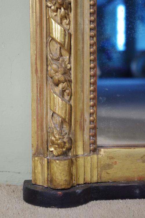 PAIR FRENCH GILT LARGE OVERMANTLE MIRRORS - ADDITIONAL PHOTO 11